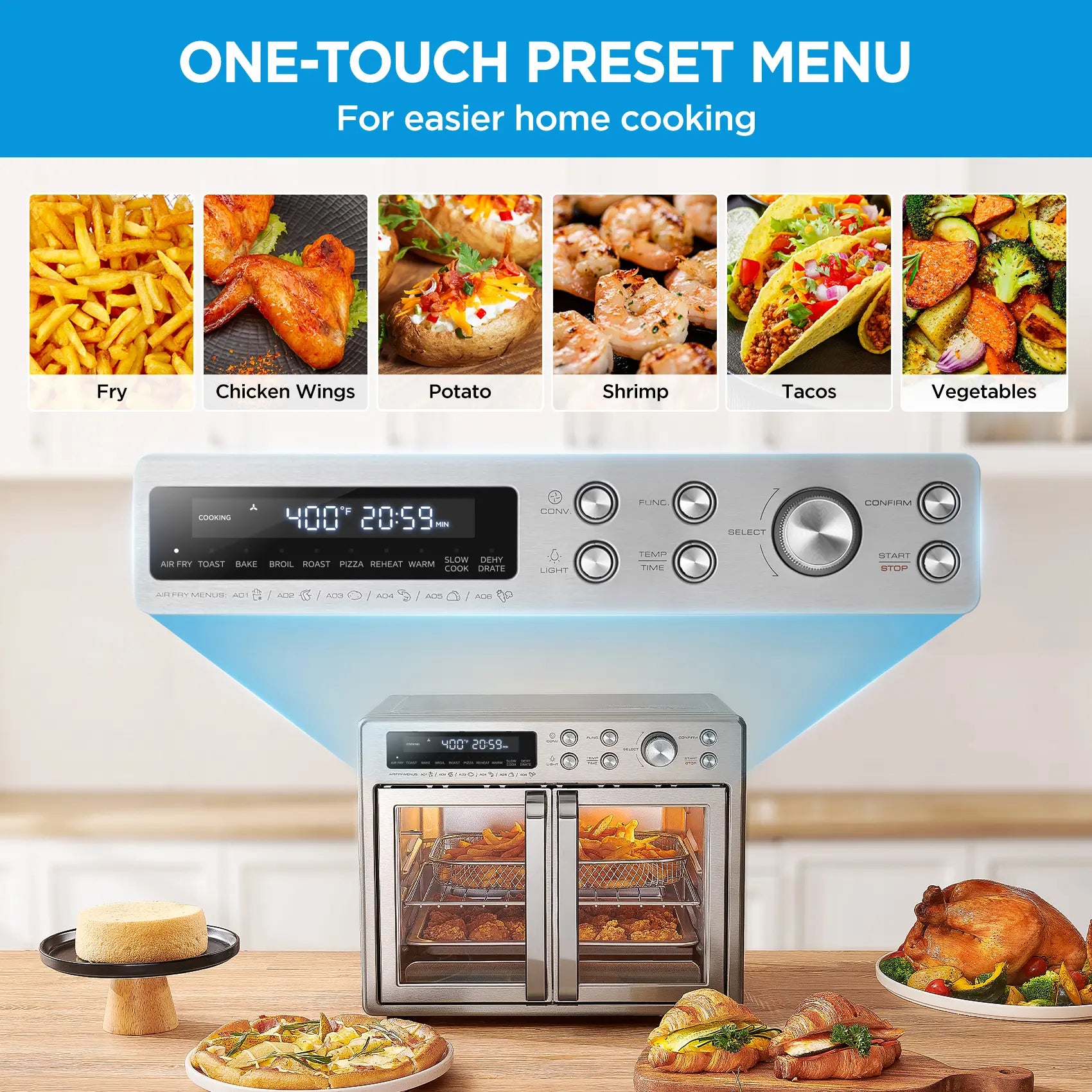 Extra Large Air Fryer Countertop Oven 2026